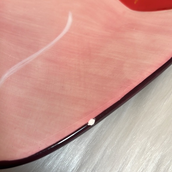 Clay Art Chocolate Swirls Hand Painted Ceramic Bundle Four Strawberry Pl… - Picture 6 of 7